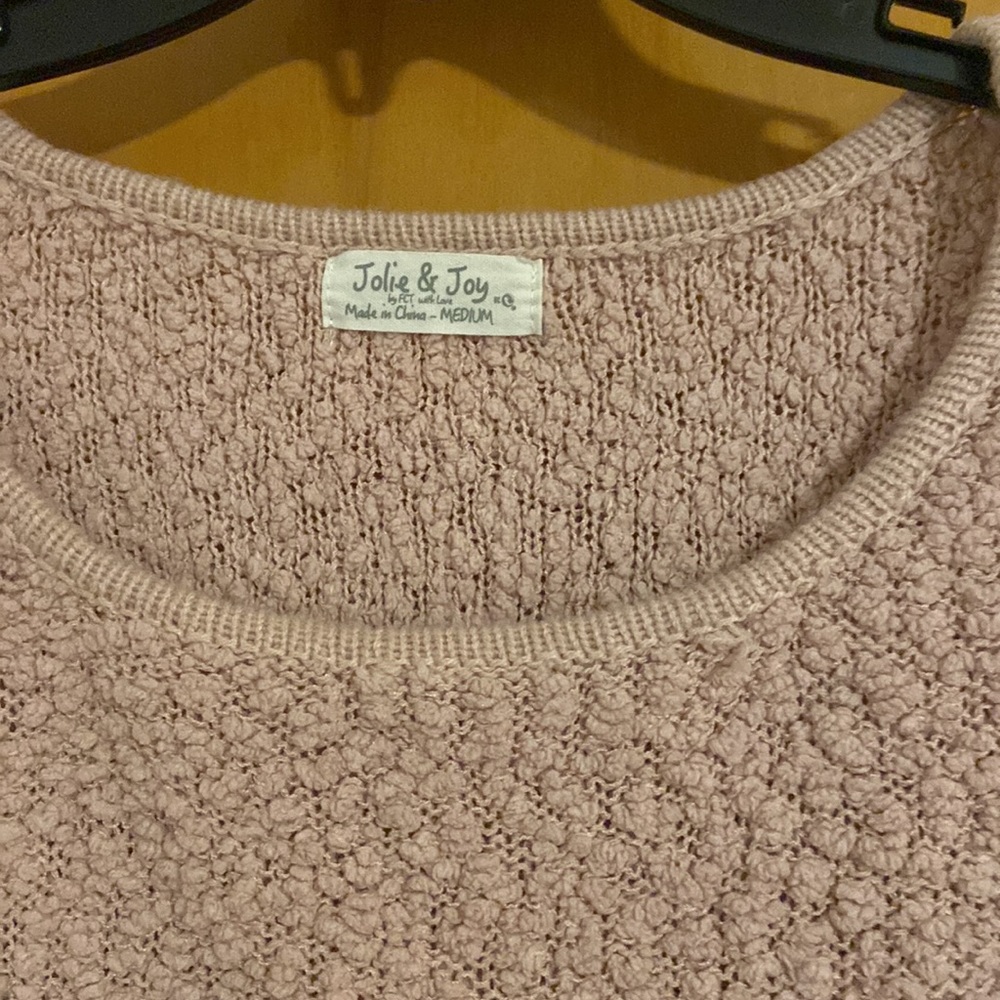 pink jolie & joy sweater — good condition but used